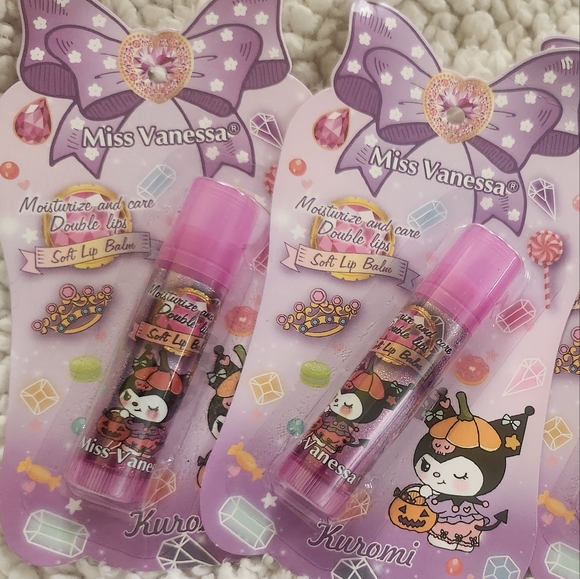 Kuromi lip balm, purple new with tags - Picture 2 of 2